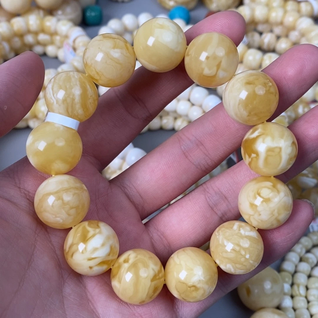 未镶嵌琥珀珠宝奇石18mm➕ 44g