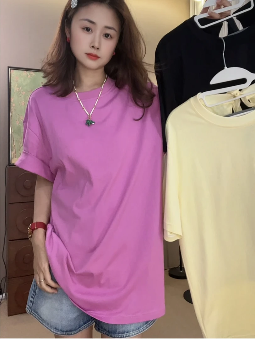 “美女日常”T恤2025新款活力常青藤百搭短袖25275