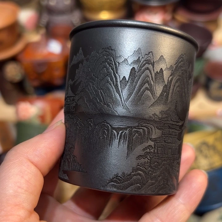 茶杯紫砂宜兴紫砂主人杯