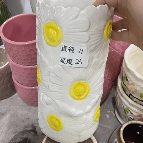 多肉绿植陶瓷花盆9:9包邮，有孔