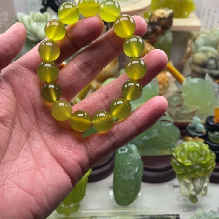 蛇纹石玉未镶嵌四大名玉手串