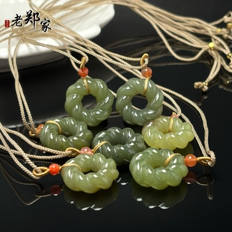 【老郑家】和田玉挂件 2727 多样性发其一 约23*8mm