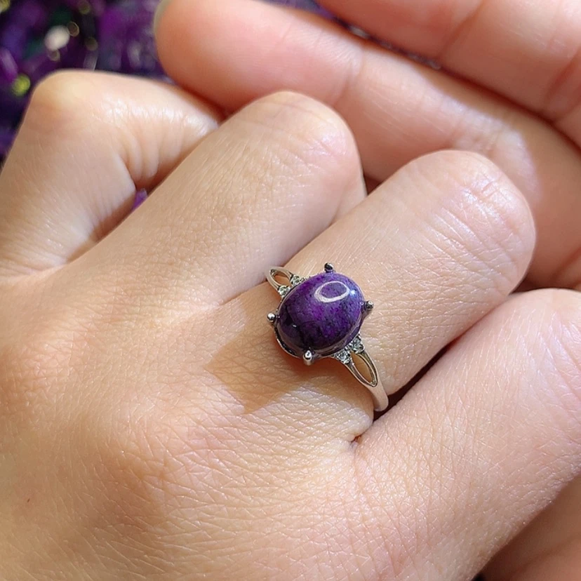 【闪购商品】苏纪石（舒俱来）戒指银S925镶嵌