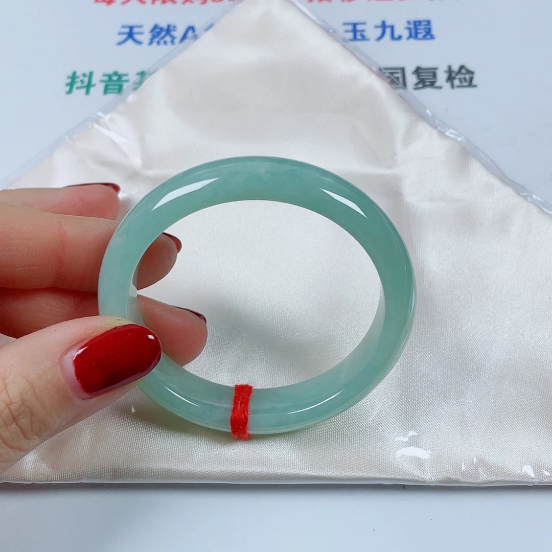 翡翠未镶嵌手镯贵妃53.5宽12.6厚8