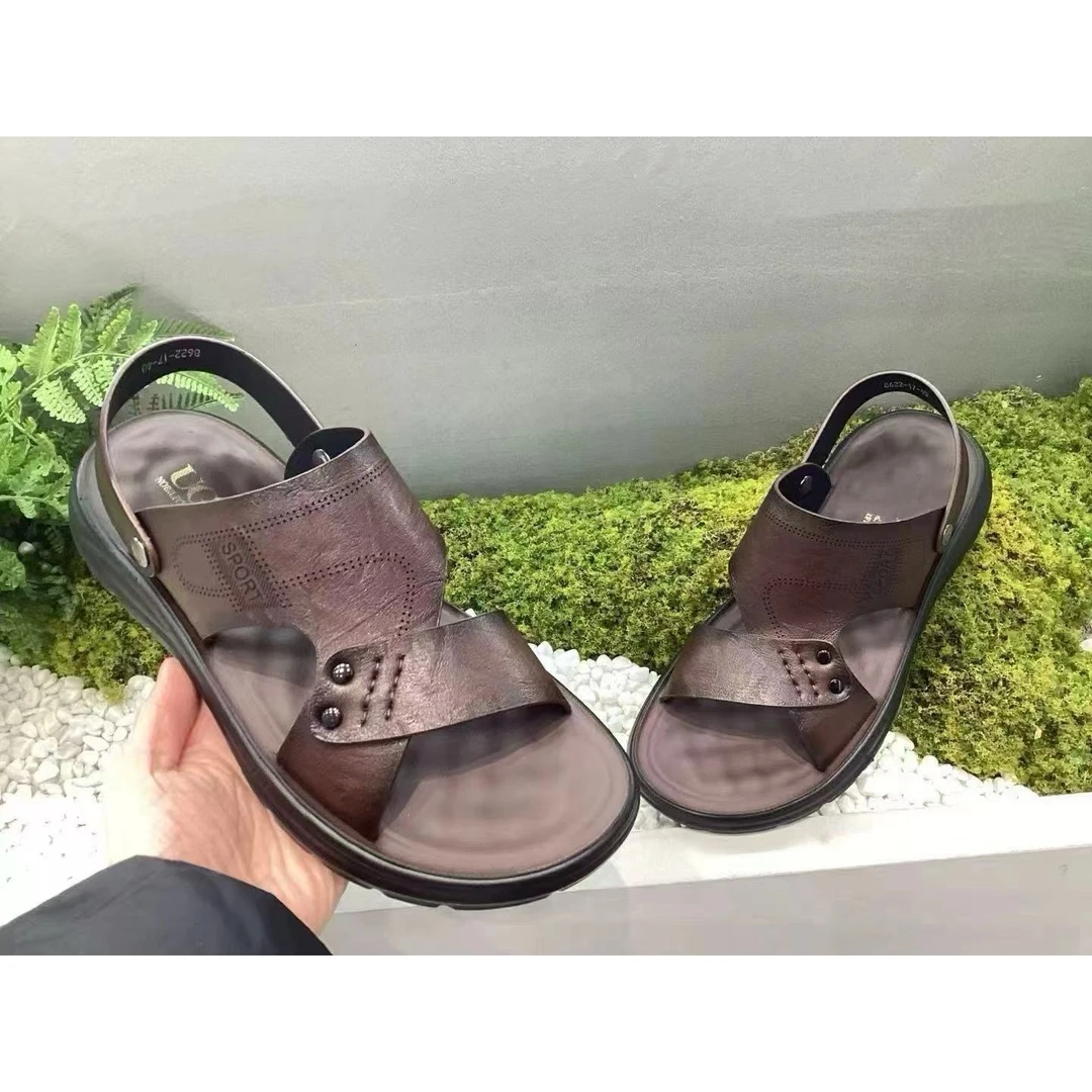 男士凉鞋时尚新款夏季个性复古网红沙滩拖鞋8622(男鞋)