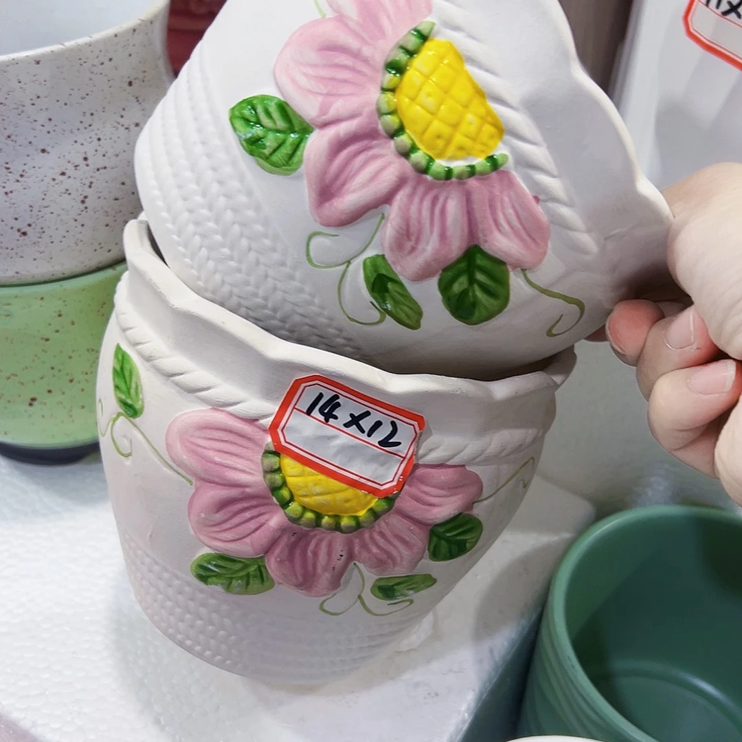 外贸尾单陶瓷花盆凑单10米包邮