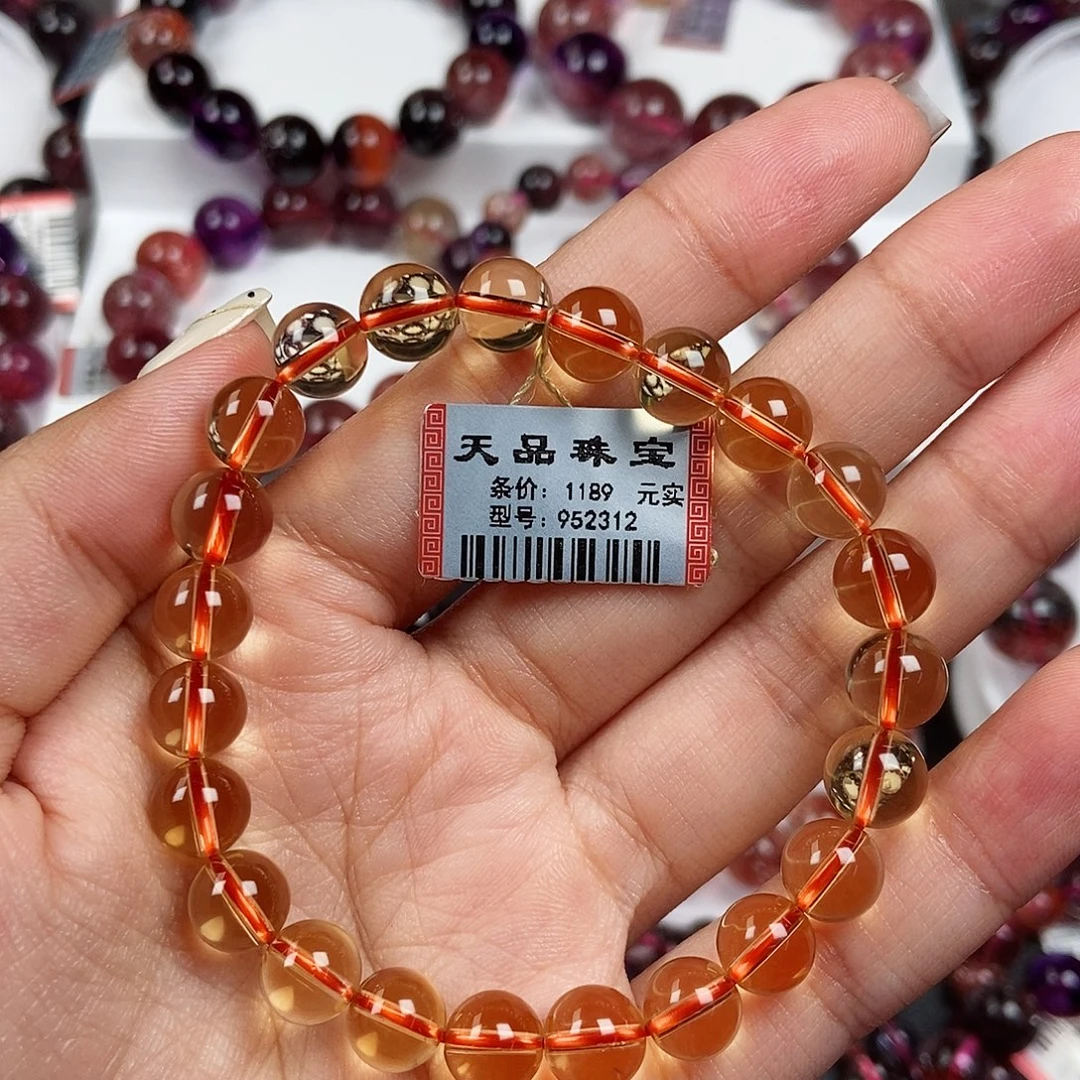 米***果手链未镶嵌水晶黄水晶952312