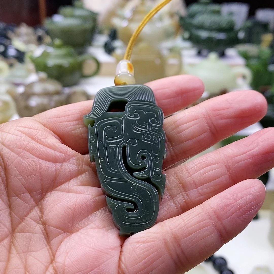 和田玉挂件未镶嵌枫**秋