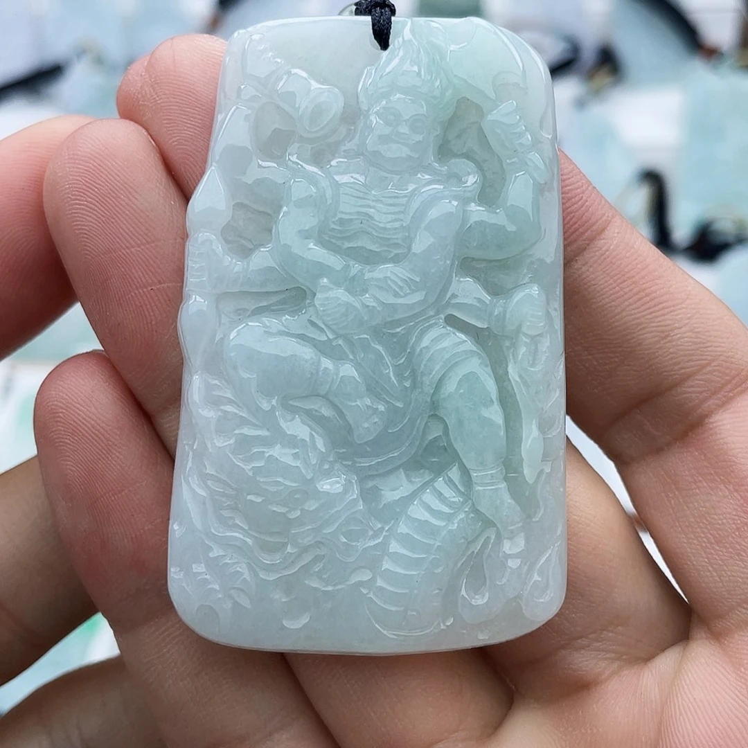 颈饰未镶嵌翡翠文**全翡翠