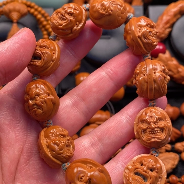 橄榄核手串微瑕恶僧