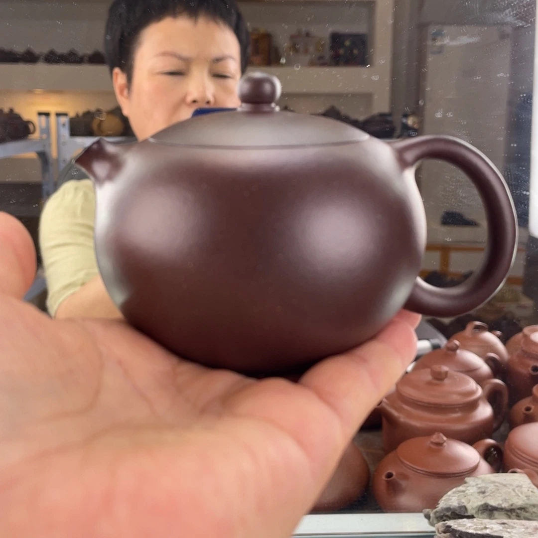 茶壶紫砂大水潭底槽清手磨料河豚西施200cc