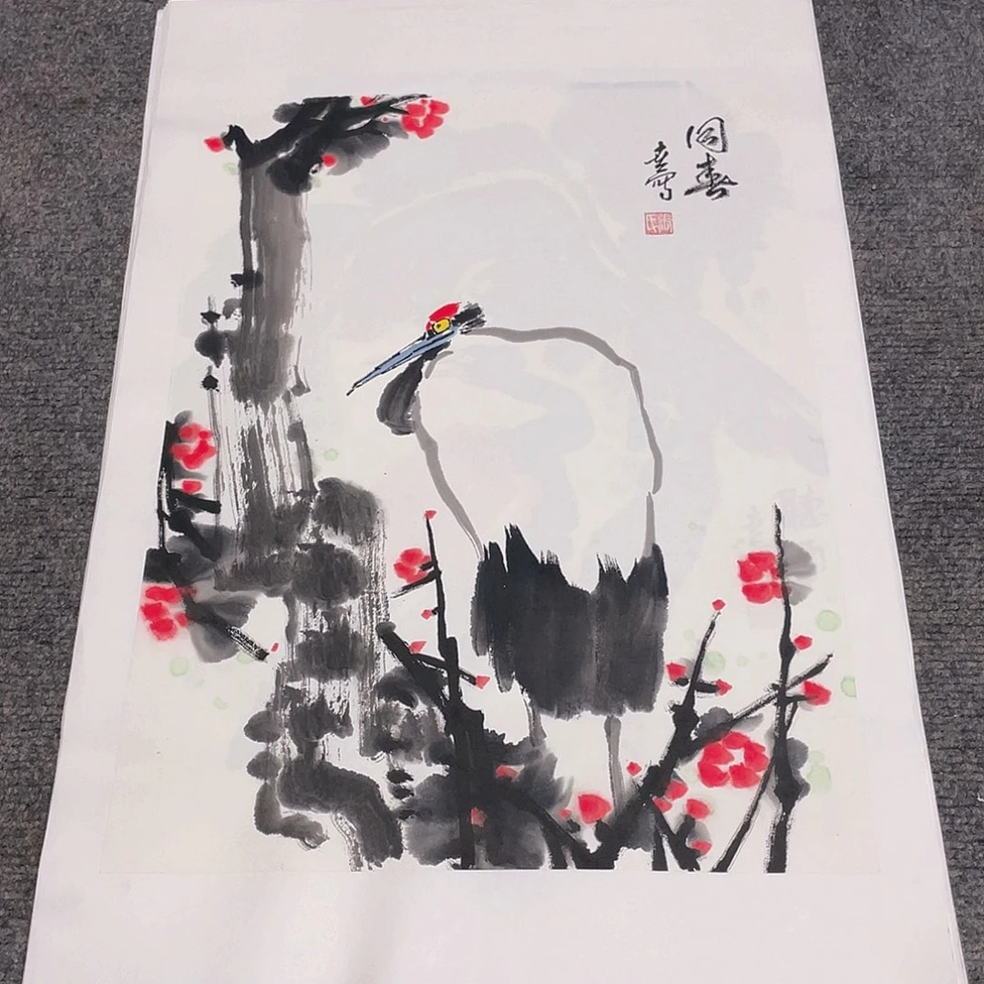 国画1.4平尺纯手绘国画作品