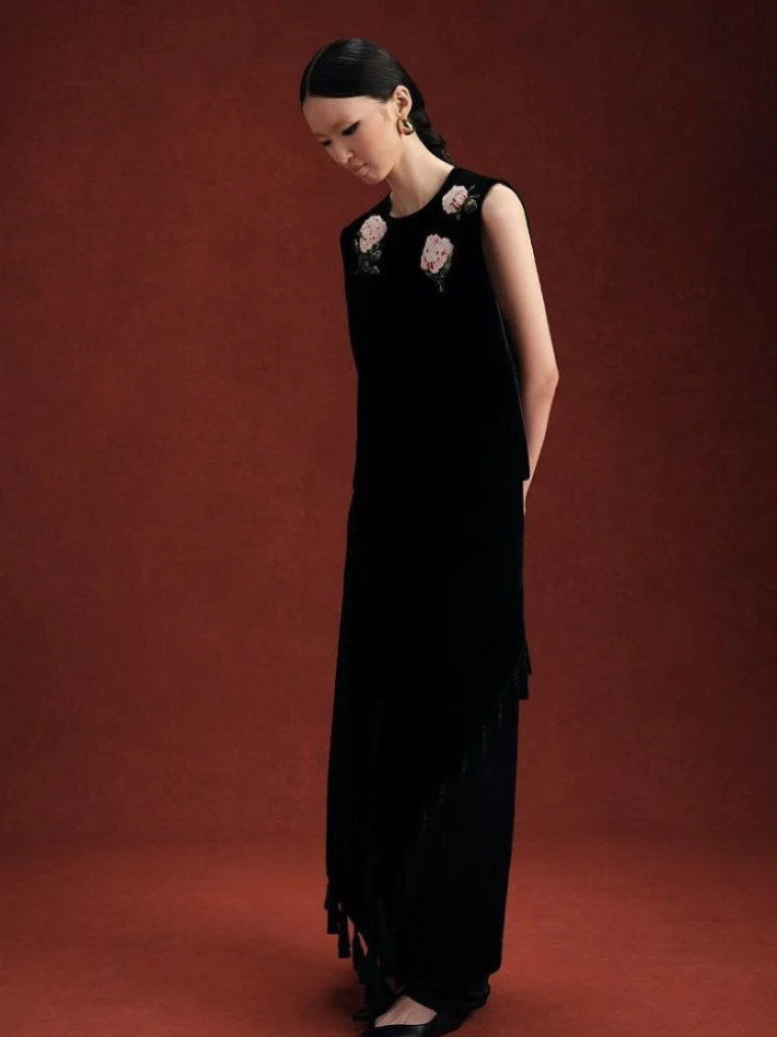 LAMAISON JADE玉琼黑色马甲