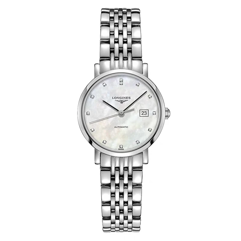 99新 Longines/浪琴 L4.310.4.87.6/博雅310贝母盘原镶钻/表径29
