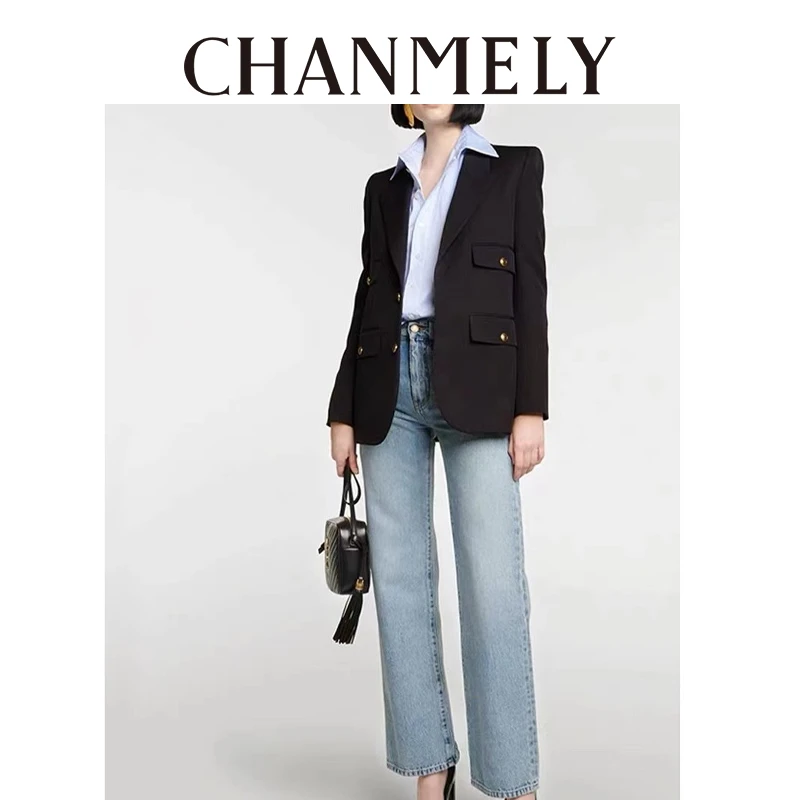 【CHANMITY】皇家海军英伦风杨树林高级修身显瘦西服  023223