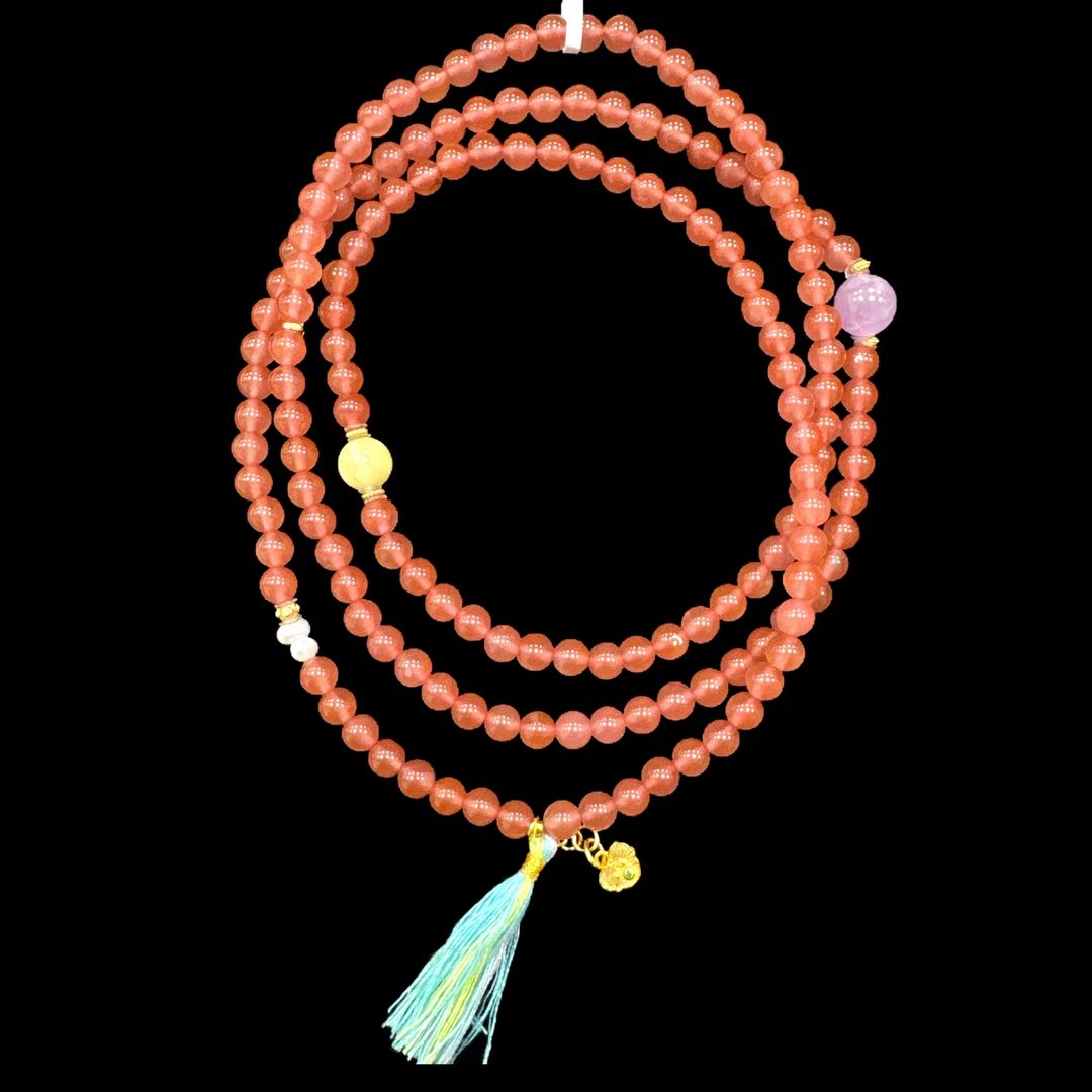 V8988 南红多圈手串孤品