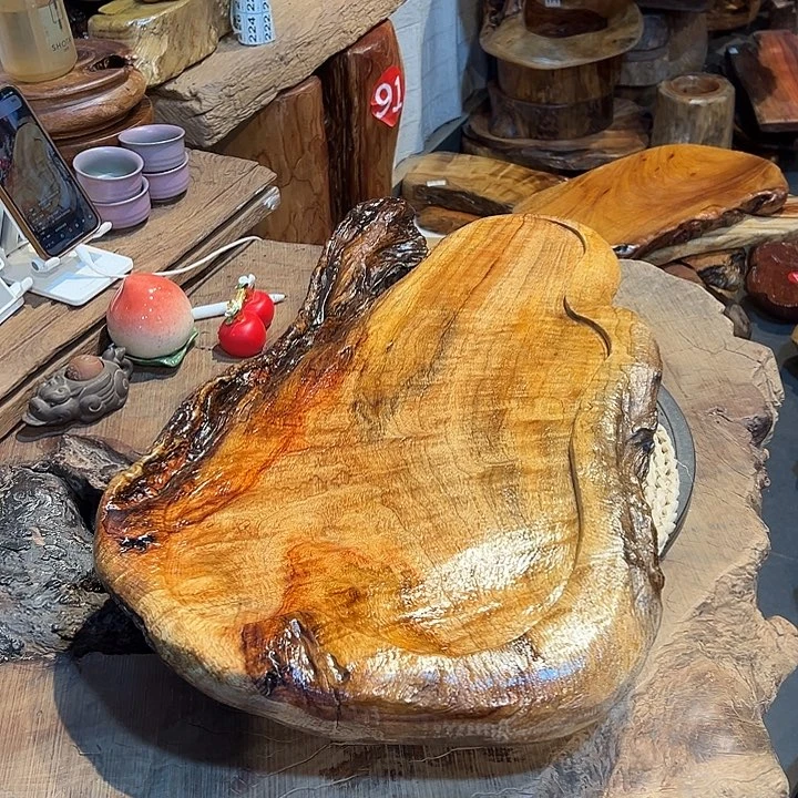 木实木香樟木茶盘