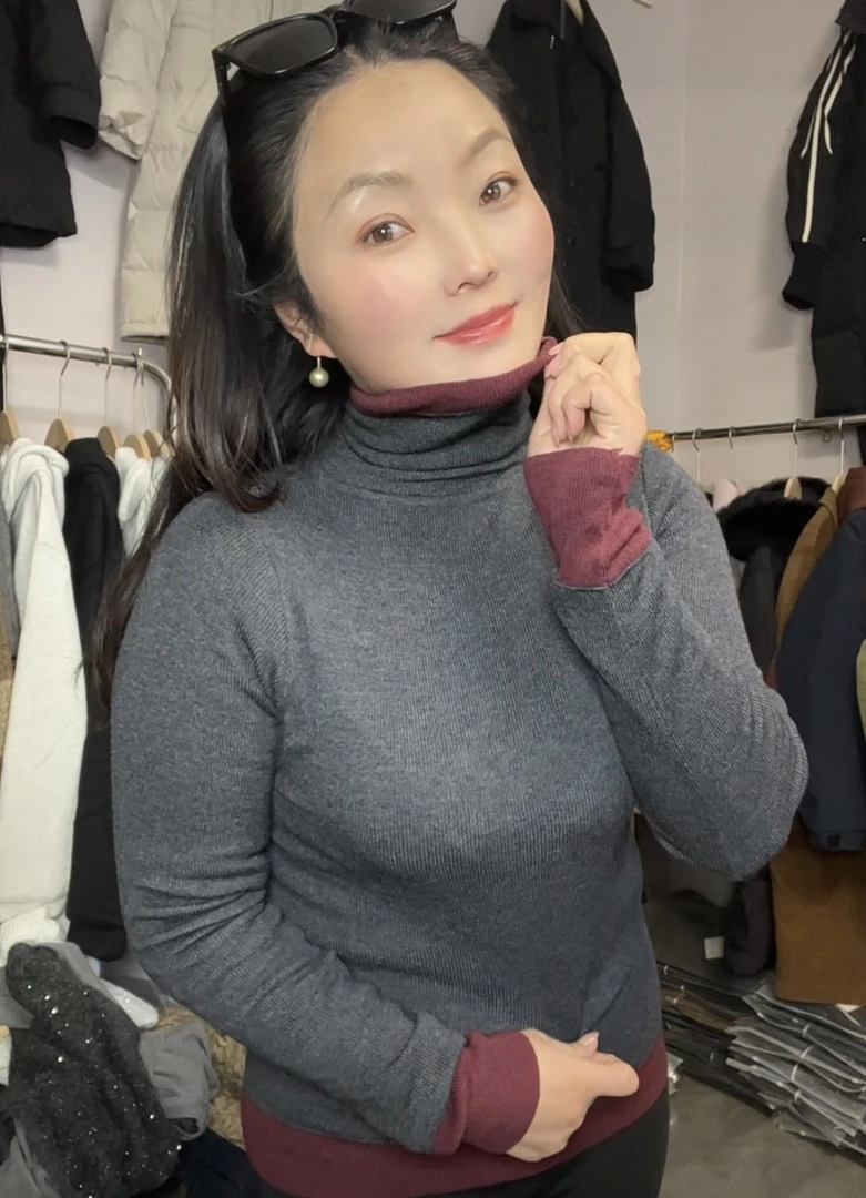 秋冬款不起球高领毛衣