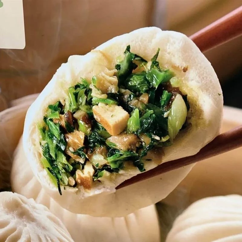 上海城隍庙 春风松月楼 净素香菇菜包子蔬菜包烧麦油墩海棠糕月饼