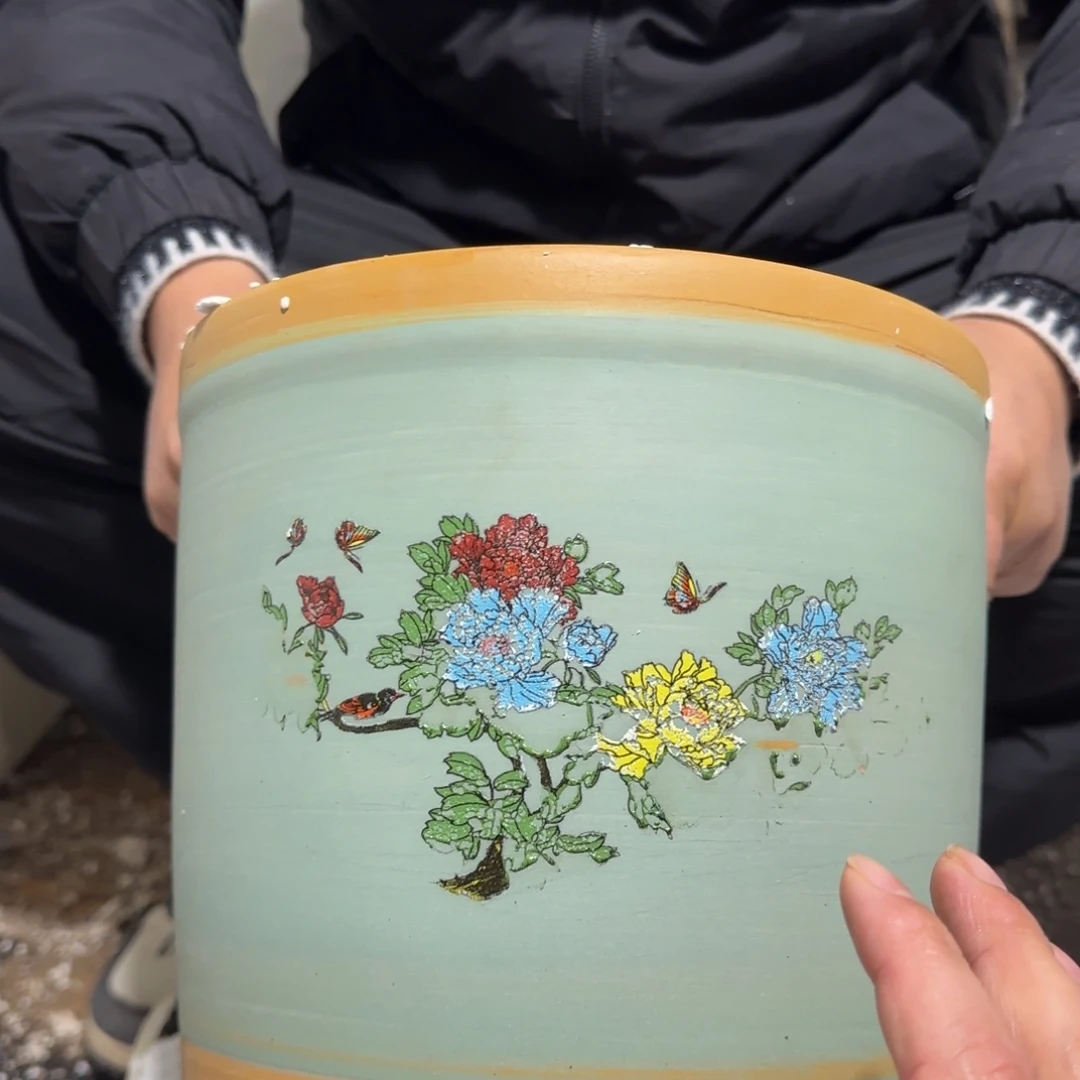 紫砂花盆瑕疵是我最