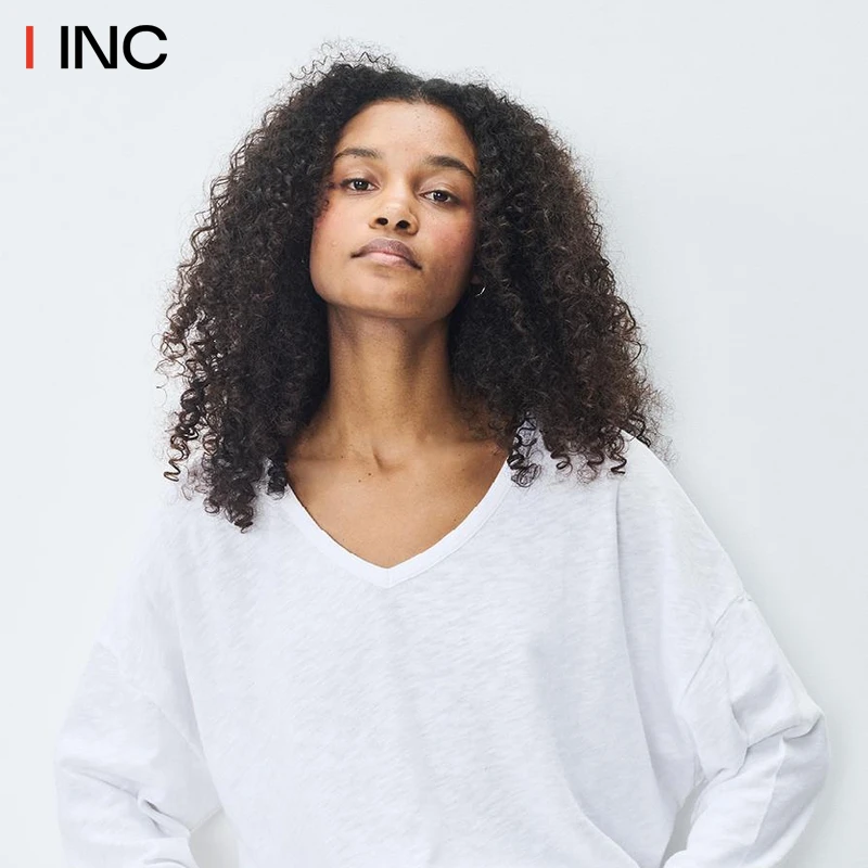 AMERICAN VINTAGE 长袖V领短款T恤女25AW秋季新款休闲上衣-SONOMA