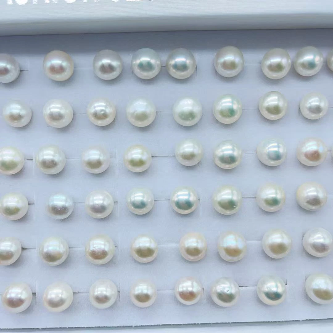 【玉美人曌璞阁】银镶珍珠耳钉约卡10（多样性发货拍一发一）