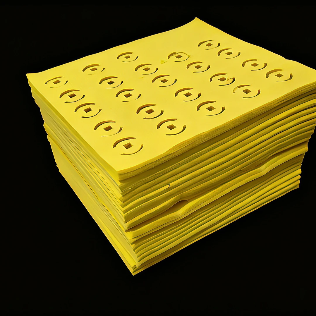 麻钱纸拜拜纸老黄纸打眼纸草纸古币铜钱纸方形