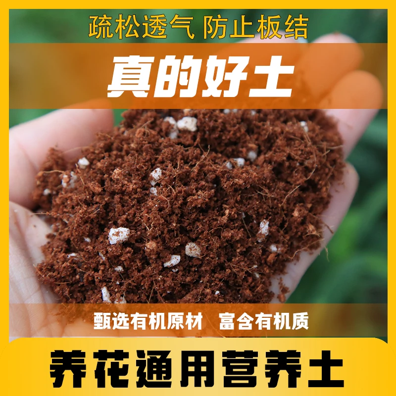 营养土养花通用型泥炭专用有机营养土盆栽多肉花卉种菜绿疏松透气