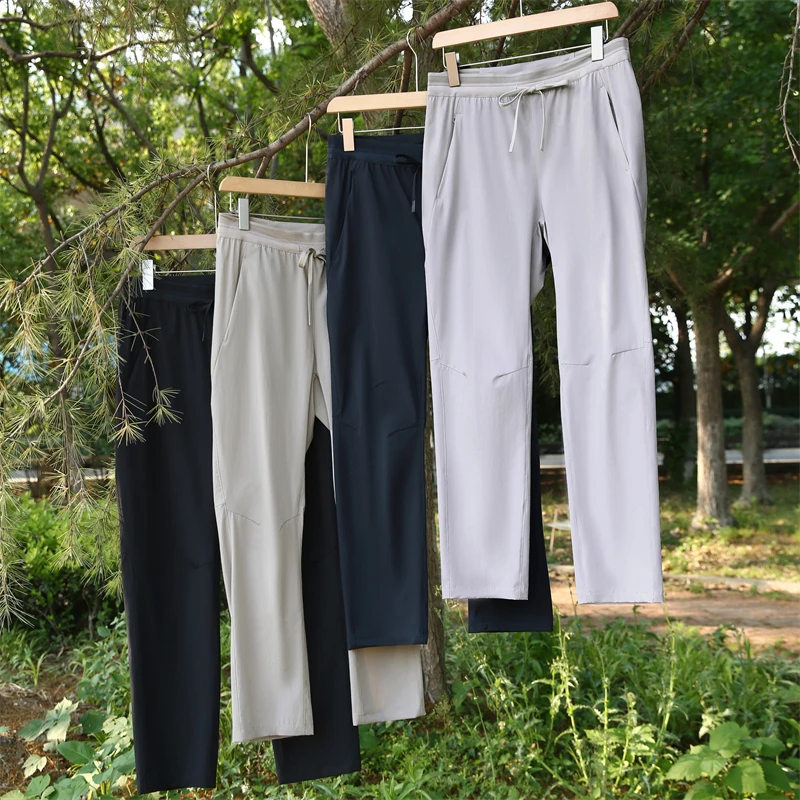夏季男士防泼水户外运动休闲裤轻量薄款透气软壳长裤男Z1464-8615