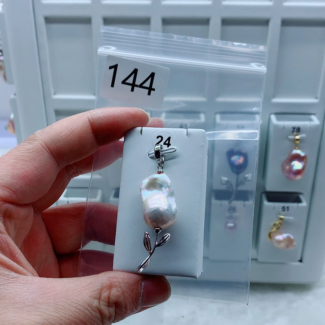 吊坠(不含链)淡水珍珠合金
