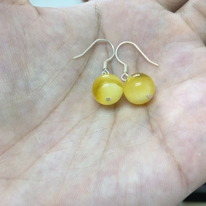 银S925镶嵌蜜蜡裸石多样性发货
