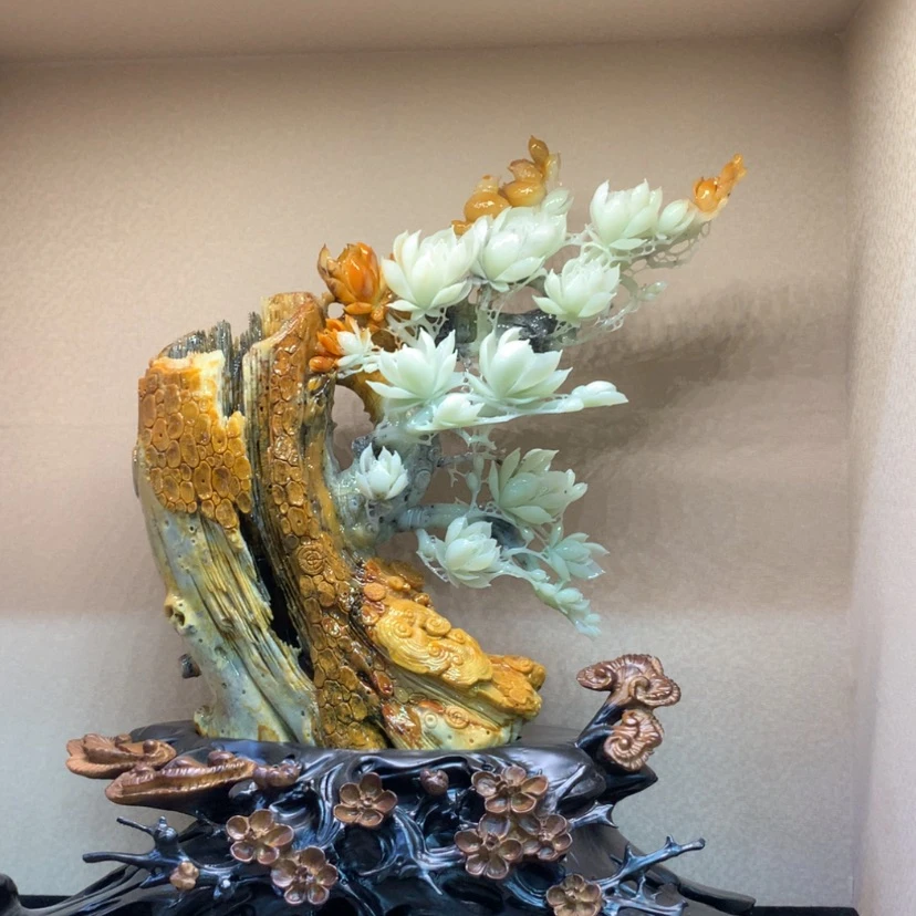 【闪购商品】未镶嵌蛇纹石玉摆件覆膜
