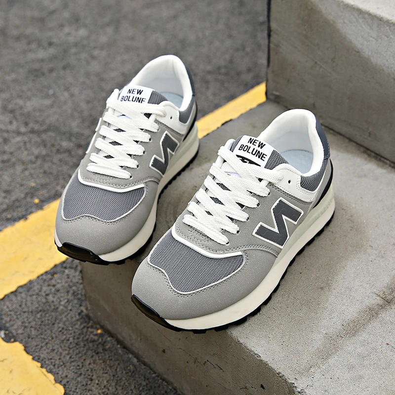 NEW BOLUNE/新百伦春季百搭网面鞋潮流运动鞋学生情侣款韩版女鞋