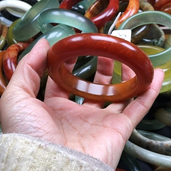 蛇纹石玉手镯未镶嵌啊*