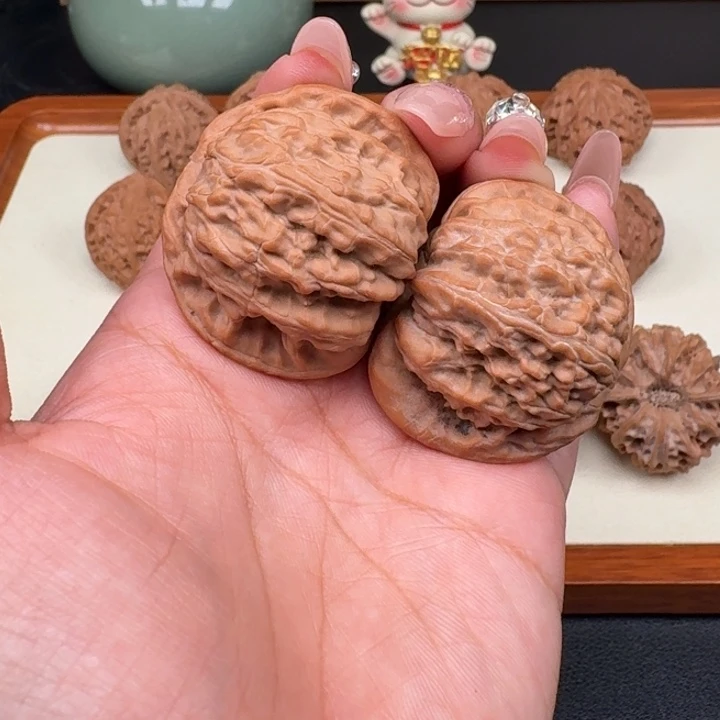 把件文玩核桃全品白狮子41