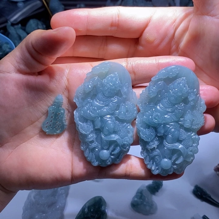 定制翡翠未镶嵌瘦***王毛