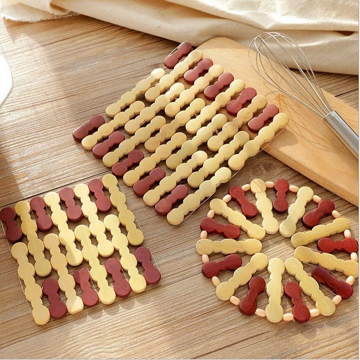 家用竹子隔热垫大号砂锅垫防烫餐桌垫子餐垫碗垫盘垫耐高温