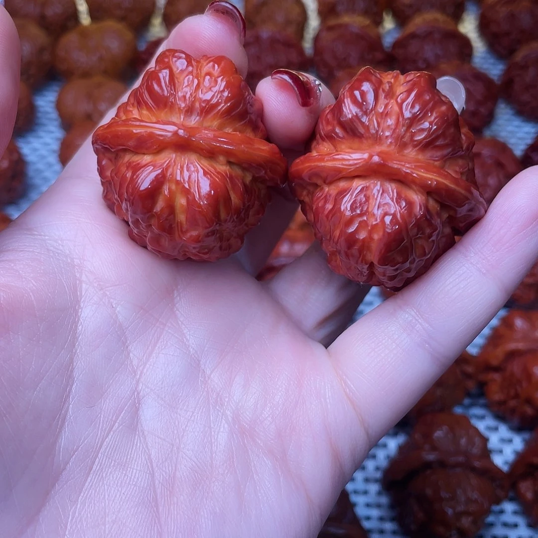 桃核吊坠中*范文玩核桃 手把件 蛤蟆头 38