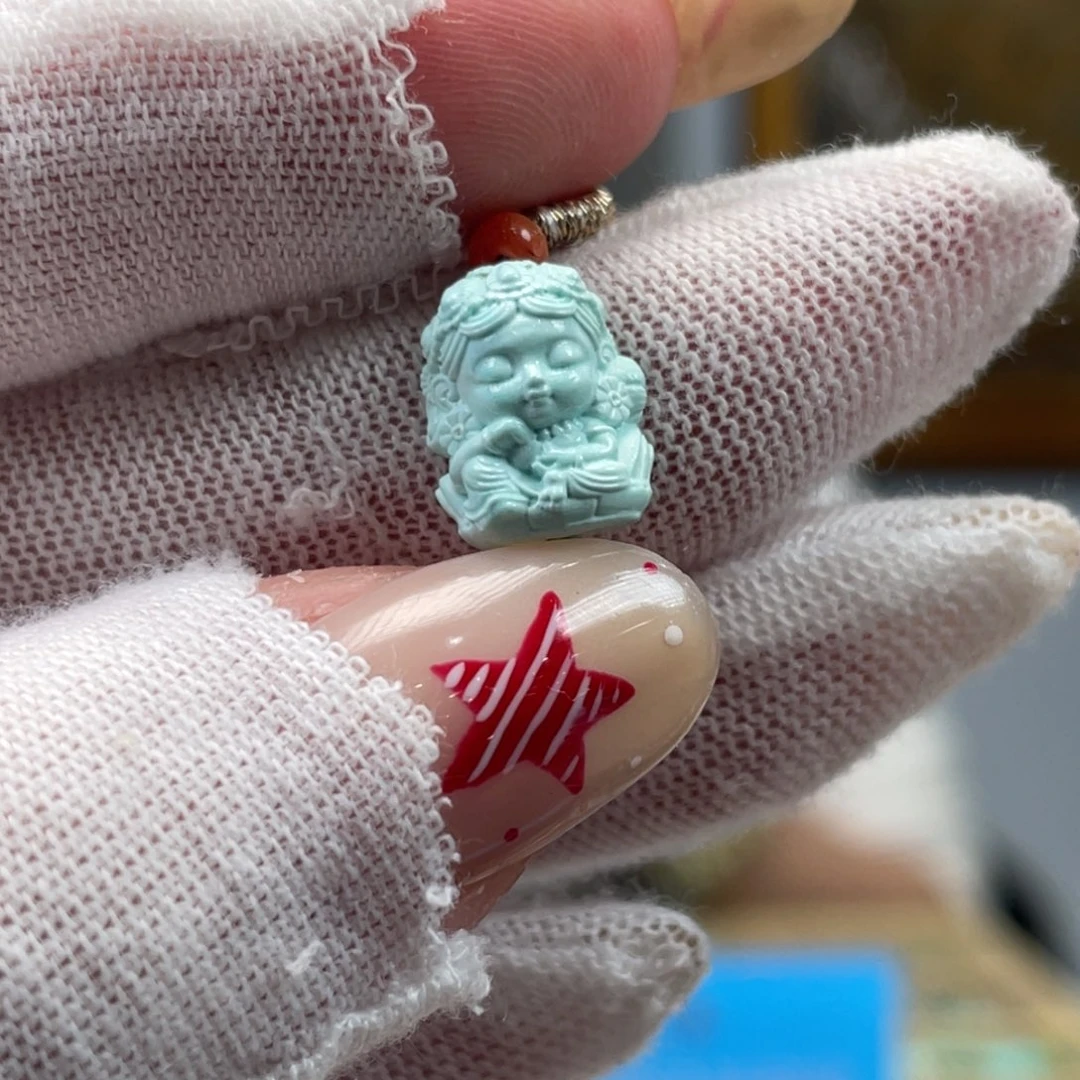 绿松石未镶嵌挂件