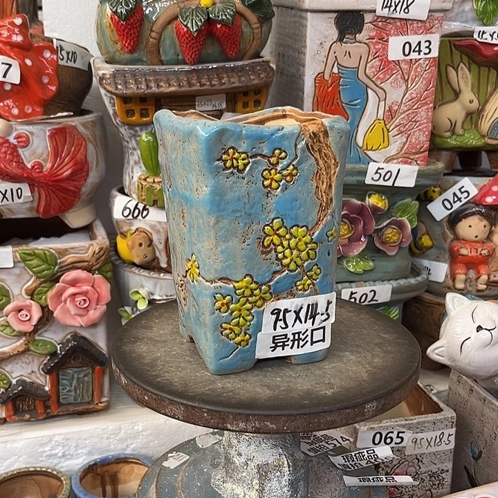 粗陶材质多肉花盆