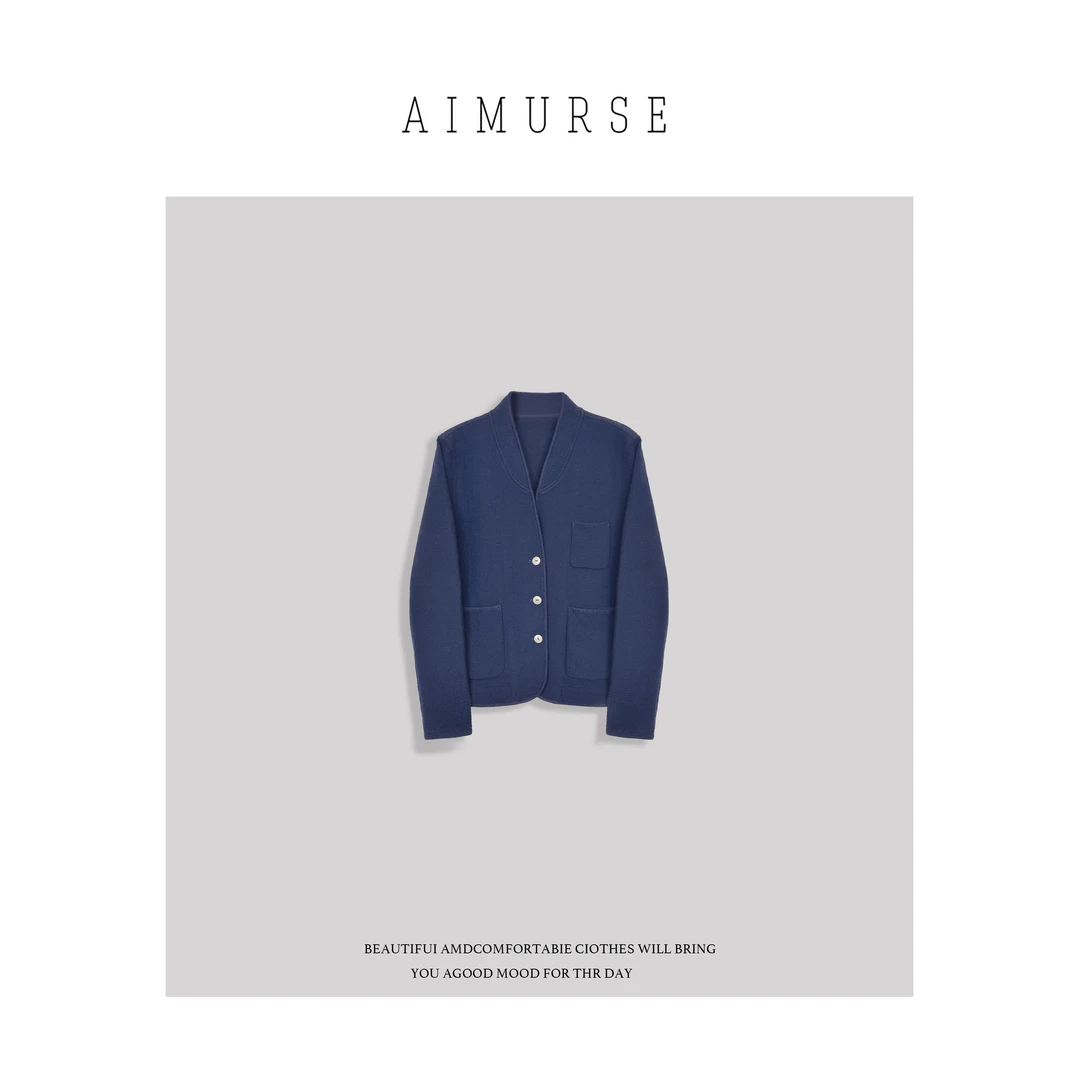 AIMURSE 【简栖】小众设计师 简约时尚百搭休闲西装外套 AM6132