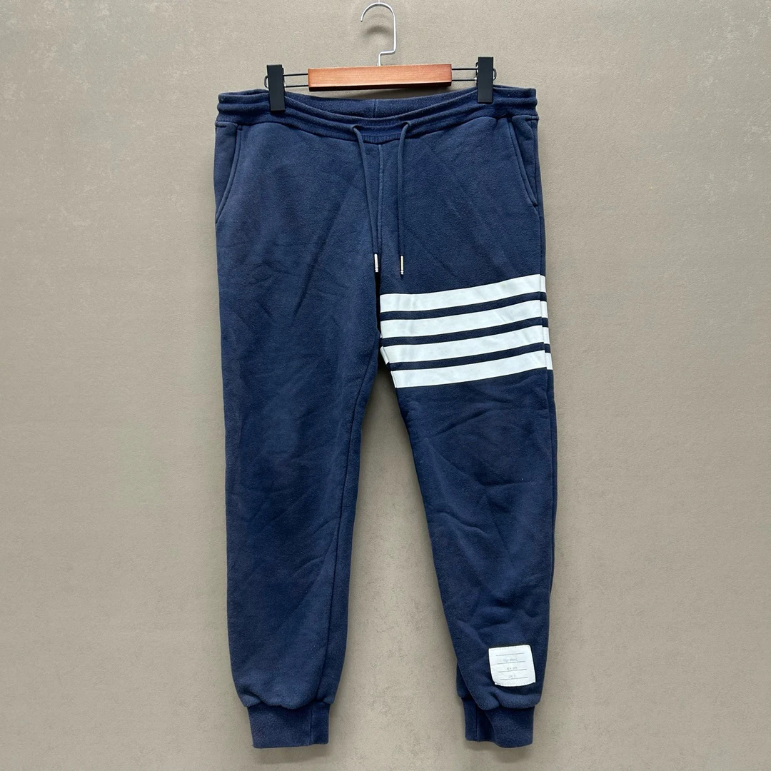 95新 THOMBROWNE （pm）TB 藏青色经典四杠卫裤 ys000244