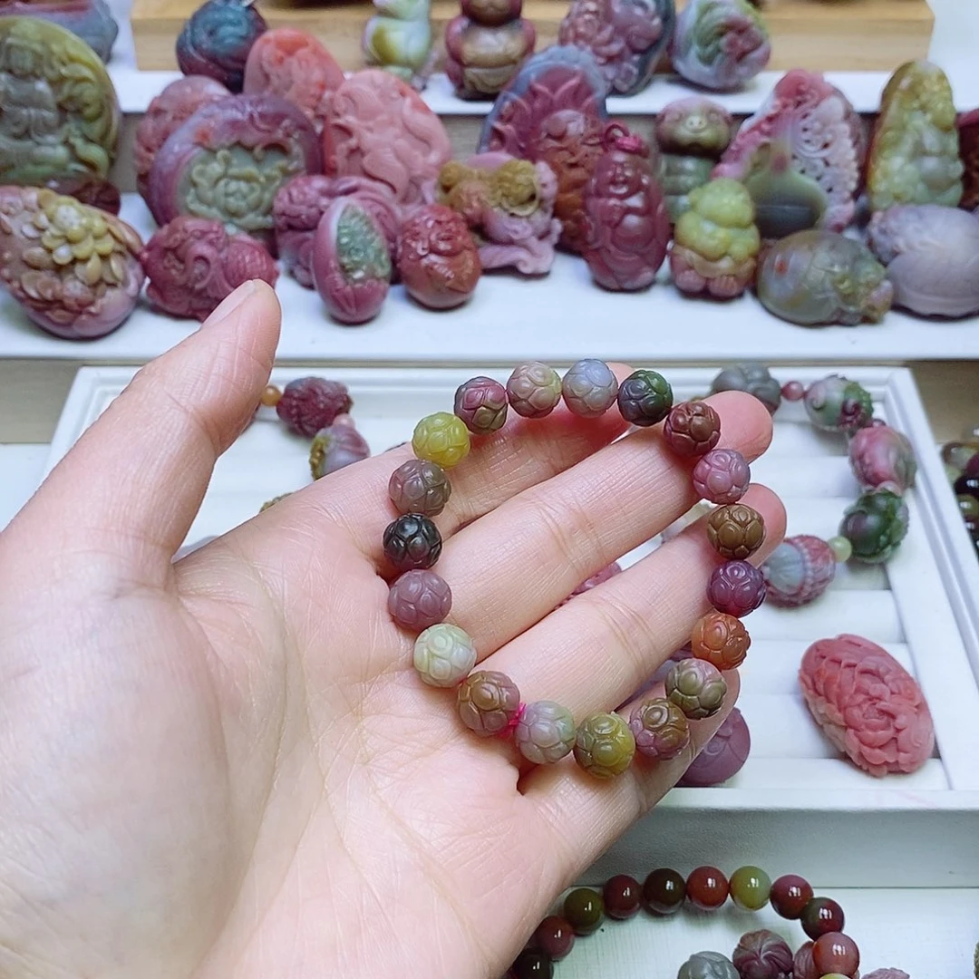 玛瑙/玉髓盐源玛瑙手链未镶嵌