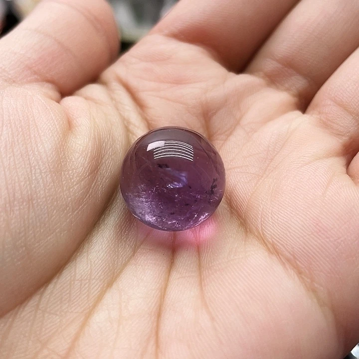 水晶天然水晶未镶嵌酱**麻