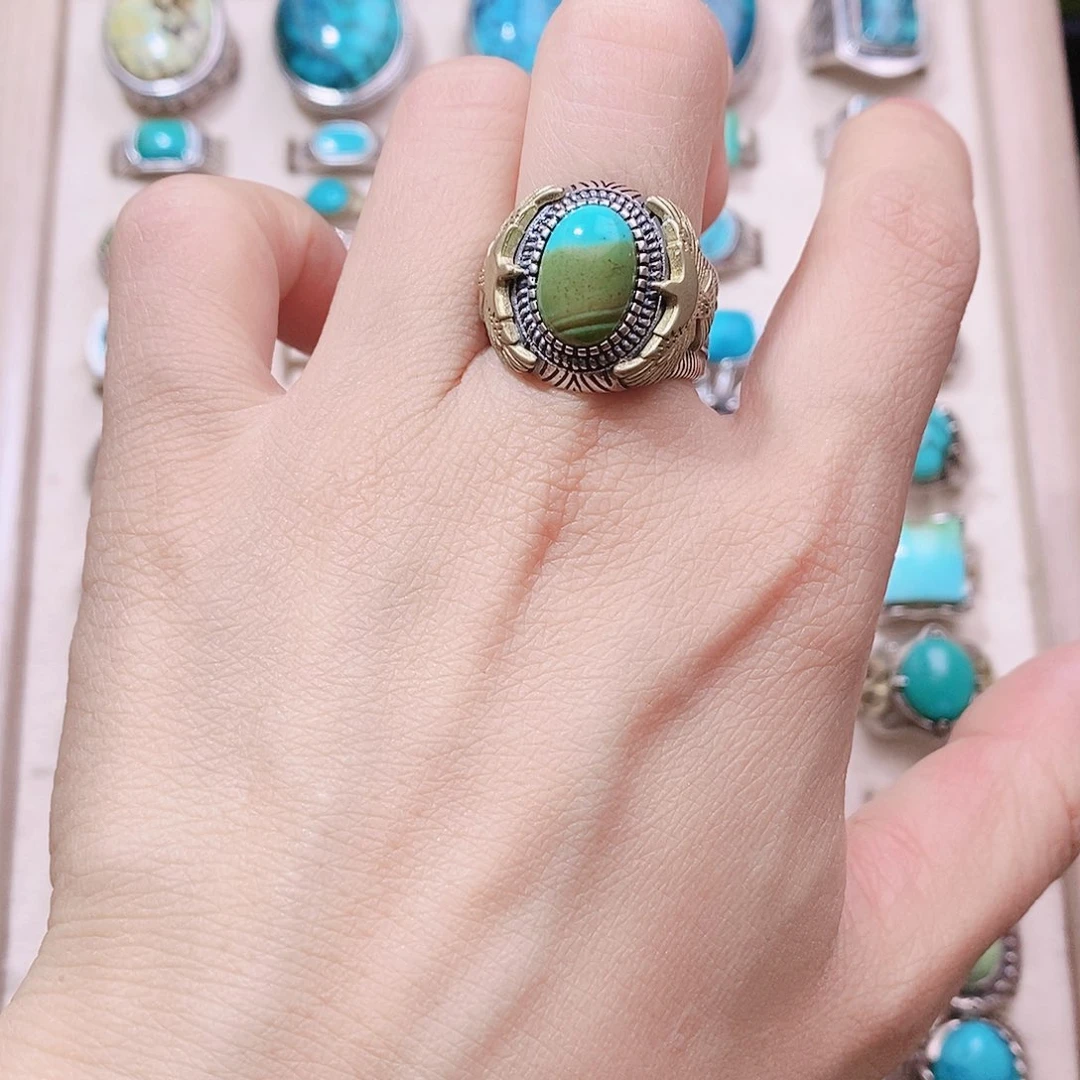 绿松石银S925镶嵌颈饰