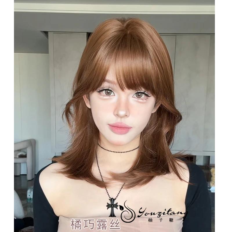 【可以不戴发网的假发·橘巧露丝】自然假发女精修发量适中-小圆团