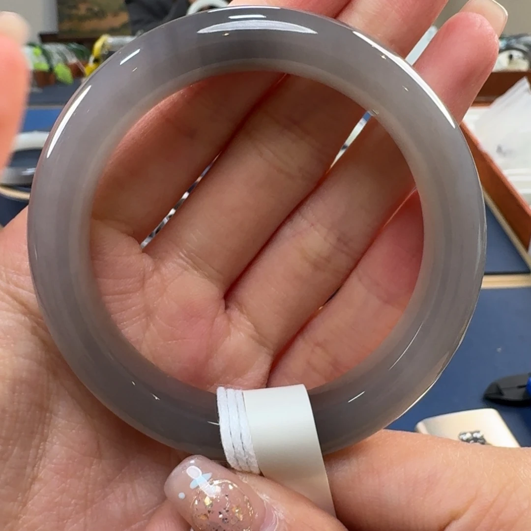 双***墅和田玉未镶嵌手镯A0024-54