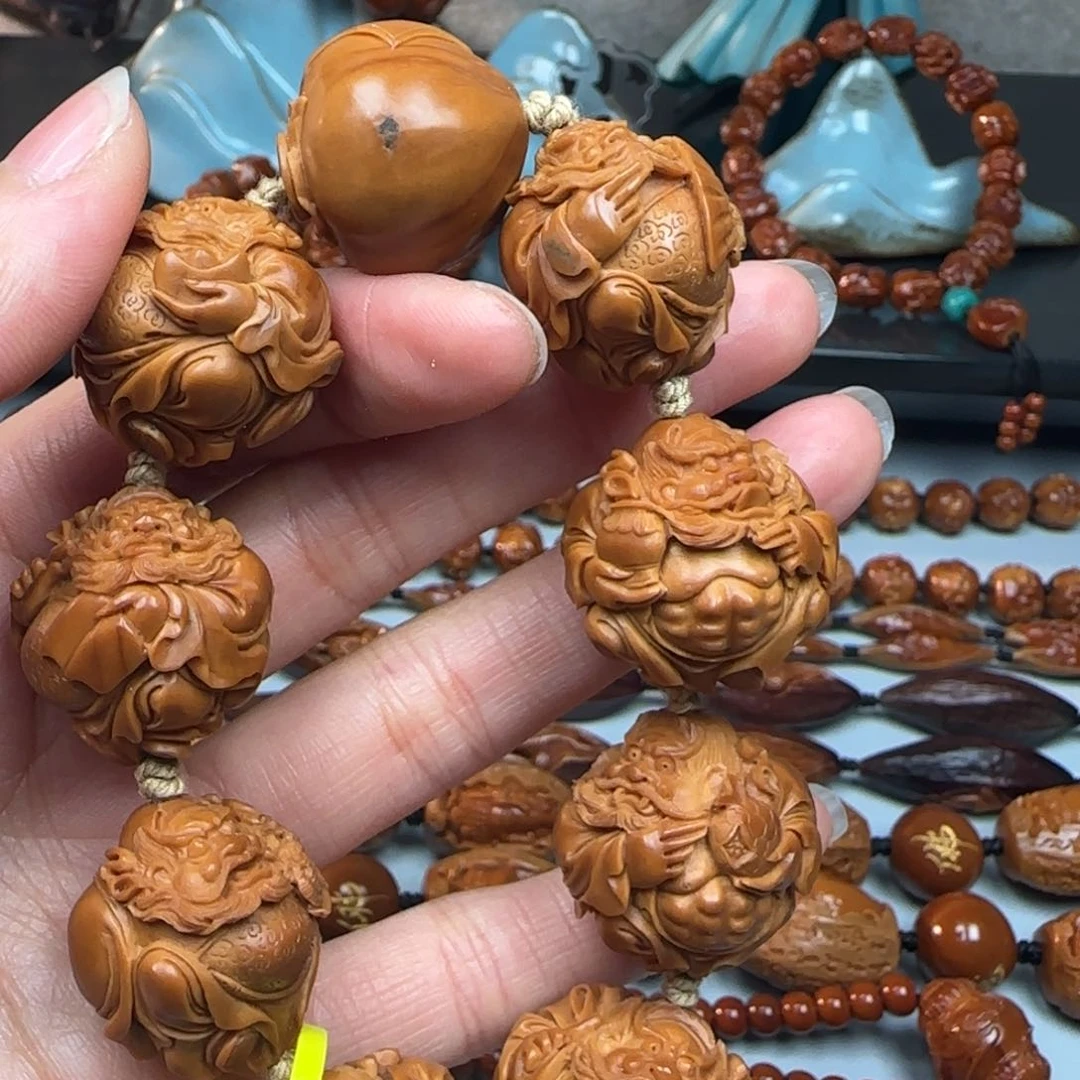 橄榄核手串/手链2.4尺寸钟馗手串