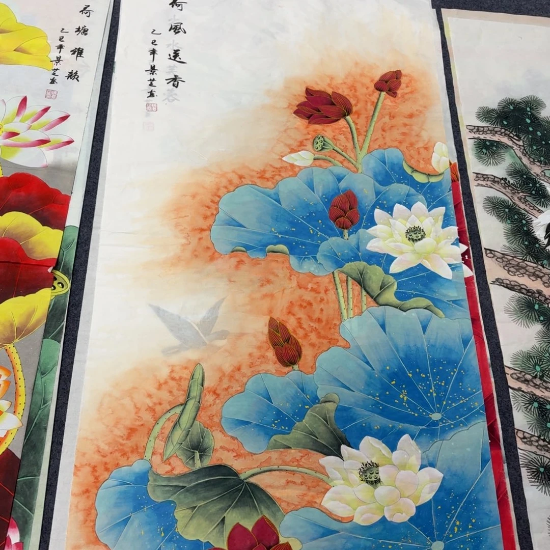国画140×70工笔画画画画