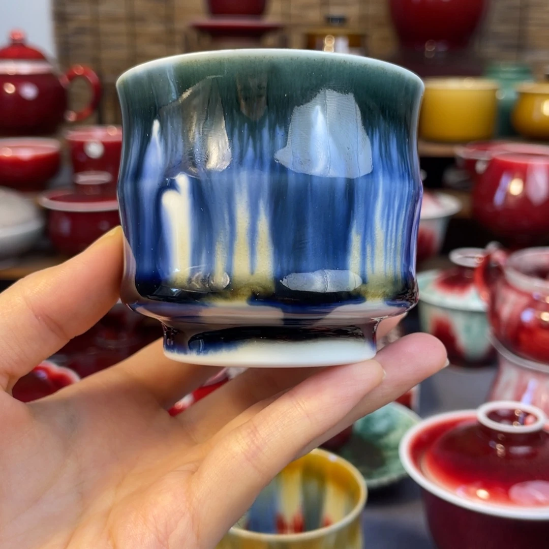 景德镇原矿陶瓷 竹节杯